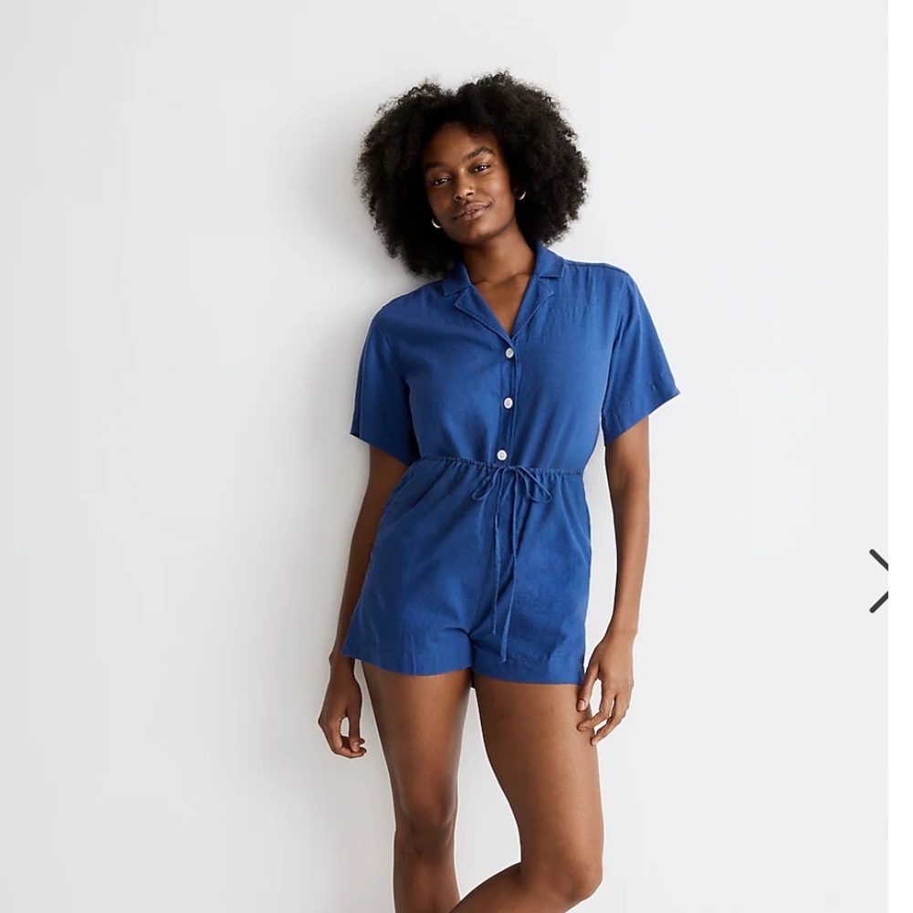 Madewell Button-Front Romper Small